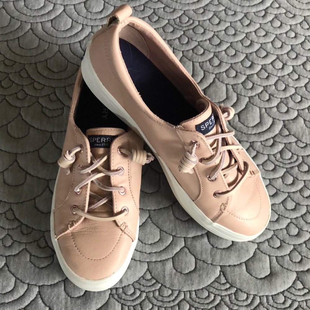 Sperry Women's Blush Leather Sneakers